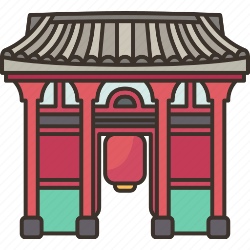 Kaminarimon, gate, temple, oriental, japan icon - Download on Iconfinder