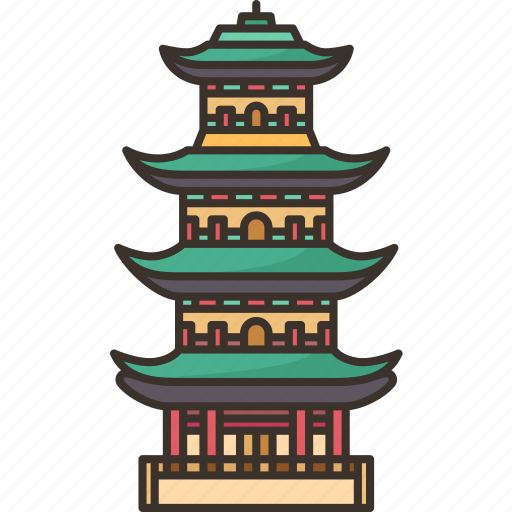 Pagoda, ancient, chinese, buddhist, oriental icon - Download on Iconfinder