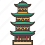 pagoda, ancient, chinese, buddhist, oriental 