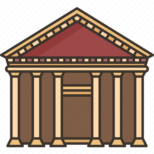 Pantheon, temple, roman, catholic, italy icon - Download on Iconfinder