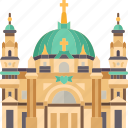 berlin, cathedral, church, dome, landmark