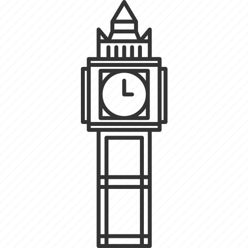 Big, ben, tower, london, landmark icon - Download on Iconfinder