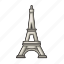 landmark, eiffel, paris, architecture, monument, tower, eiffel tower 