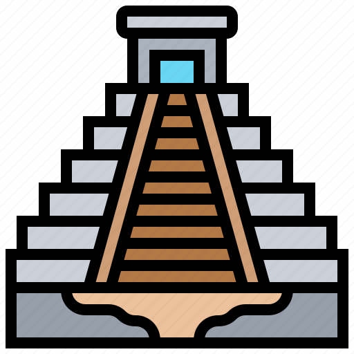 Archeology, chichen, itza, mexico, pyramid icon - Download on Iconfinder