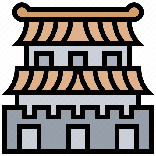 Castle, gyeongbokgung, korea, palace, travel icon - Download on Iconfinder