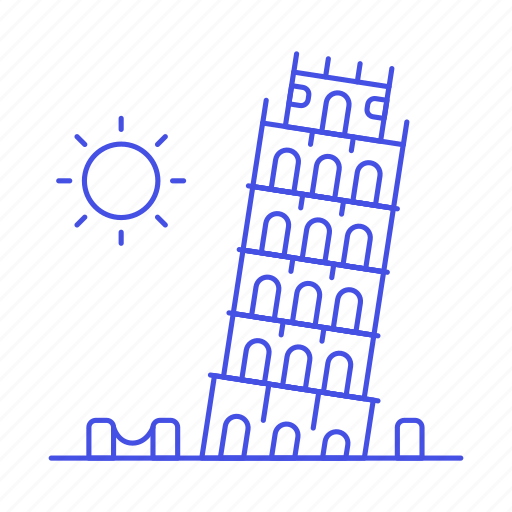 Architecture, italy, landmarks, leaning, monument, national, pisa icon - Download on Iconfinder