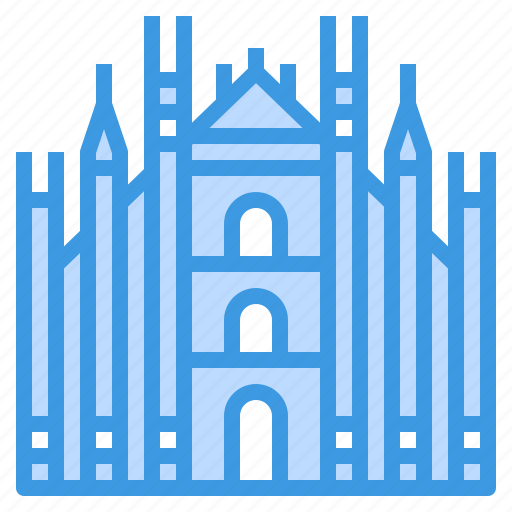 Milan, cathedral, landmark, italy, building icon - Download on Iconfinder