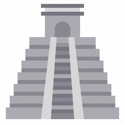 Chichen, itza, pyramid, landmark, mexico, pyramids icon - Download on Iconfinder