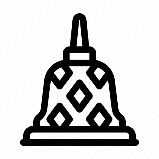 Borobudur, temple, yogyakarta, indonesia, landmark icon - Download on Iconfinder