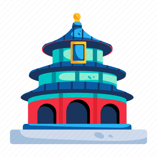 Temple of heaven, china temple, altar of heaven, china landmark, beijing temple icon - Download on Iconfinder
