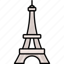 landmark, paris, eiffel tower, building, france