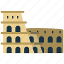 landmark, colosseum, italy, rome, building