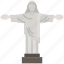 landmark, christ, culture, brazil, monument 