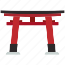 landmark, gate, japan, torii, entrance