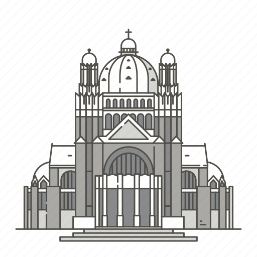Basilica, brussels, famous, heart, landmarks, sacred, world icon - Download on Iconfinder