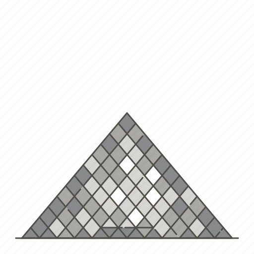 Famous, landmarks, louvre, pyramid, world icon - Download on Iconfinder