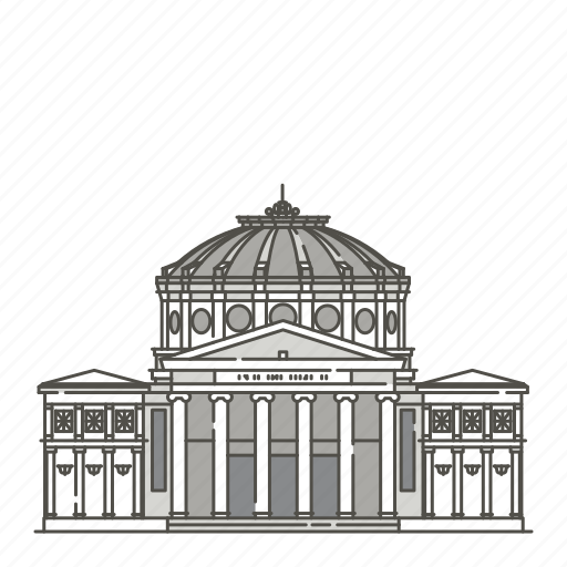 Athenaeum, famous, landmarks, romanian, world icon - Download on Iconfinder