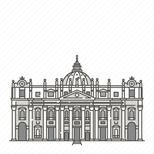 Basilica, famous, landmarks, peters, st, world icon - Download on Iconfinder