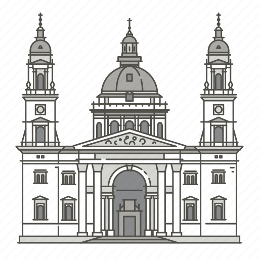 Basilica, famous, landmarks, st, stephens, world icon - Download on Iconfinder