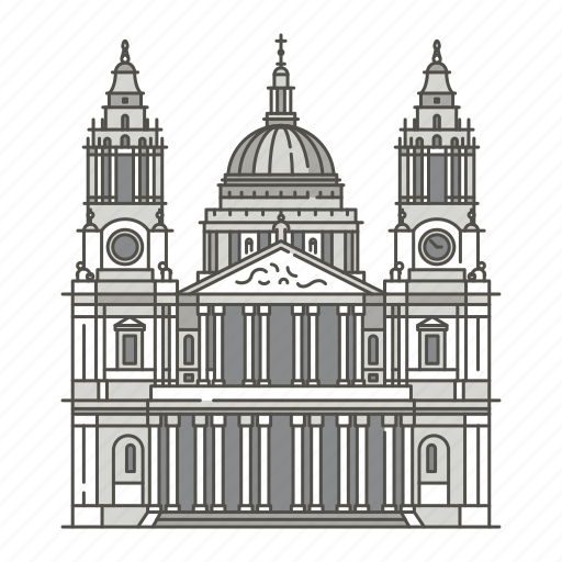 Cathedral, famous, landmarks, pauls, st, world icon - Download on Iconfinder