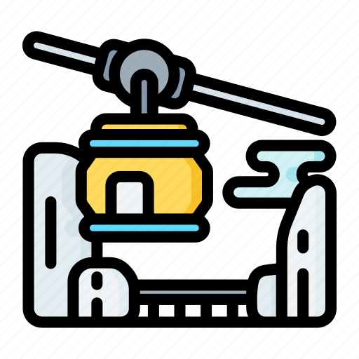 Cable, car, cabin, transport, hill icon - Download on Iconfinder