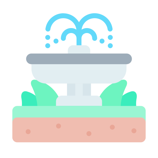 City, fountain, garden, park, splash icon - Free download