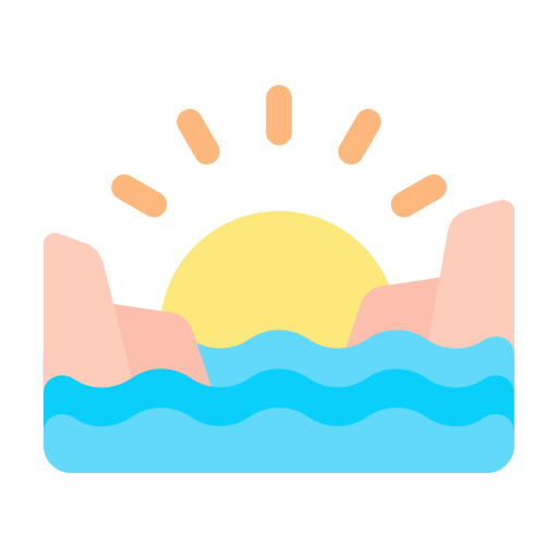 Horizon, sea, sun, sunrise, sunset icon - Free download