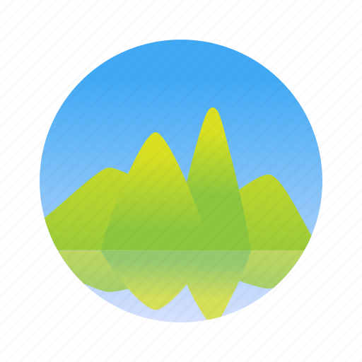 Island, landscape, mountain, tree icon - Download on Iconfinder
