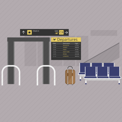 Airplane, airport, bag, interior, suitcase, travel icon - Download on Iconfinder