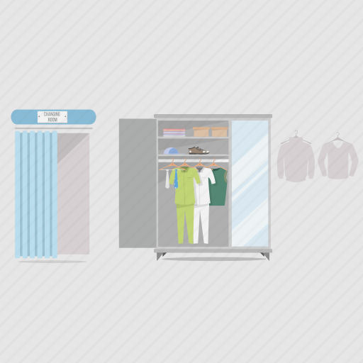 Changing room, cupboard, fashion, interior, shirt icon - Download on Iconfinder