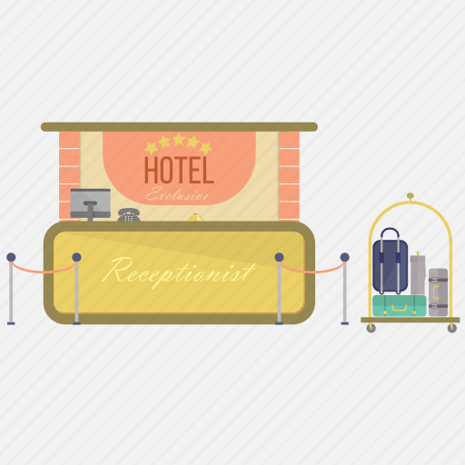 Bag, holiday, hotel, industry, interior, receptionist, suitcase icon - Download on Iconfinder