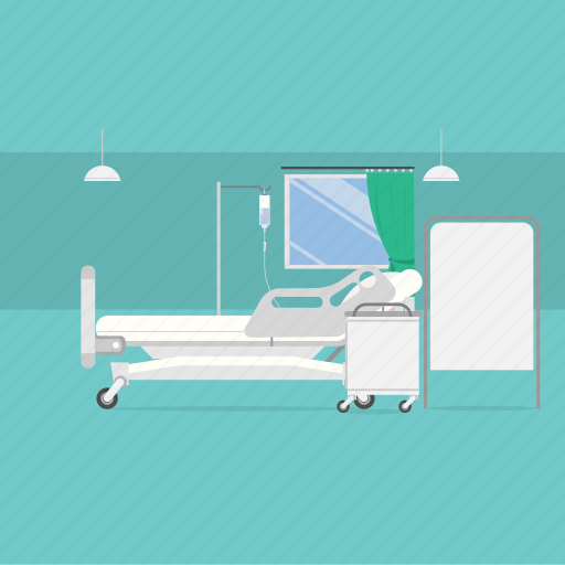 Hospital, interior, room, sickroom, window icon - Download on Iconfinder