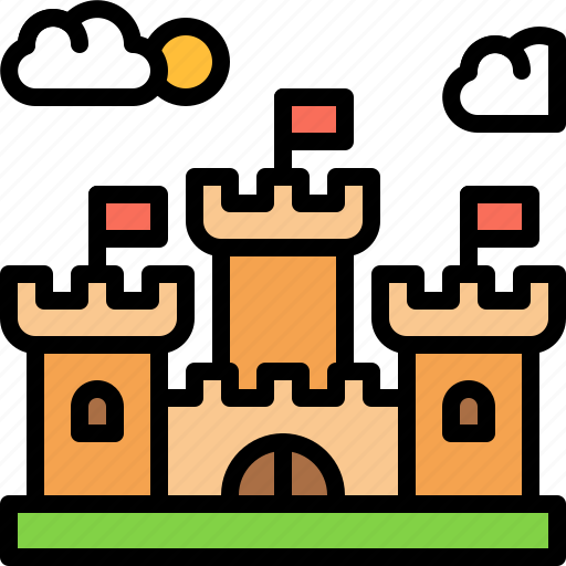 Landscape, land, terrain, castle, building icon - Download on Iconfinder