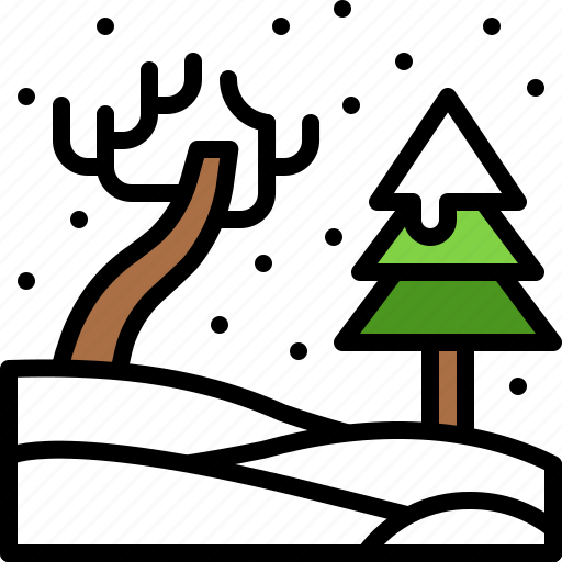 Landscape, land, terrain, snow, ice icon - Download on Iconfinder