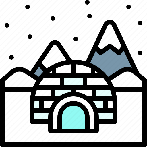 Landscape, land, terrain, snow, igloo icon - Download on Iconfinder