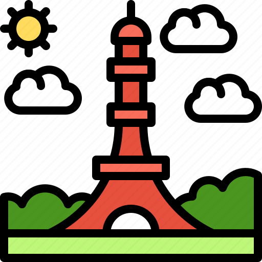 Landscape, land, terrain, tower, eiffel tower icon - Download on Iconfinder
