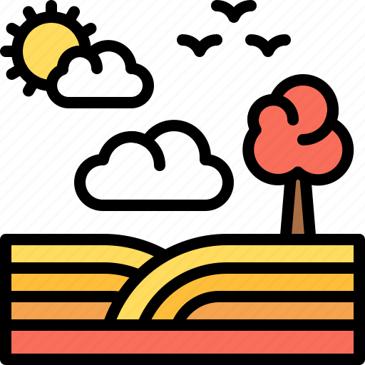 Landscape, land, terrain, fall, valley, autumn icon - Download on Iconfinder