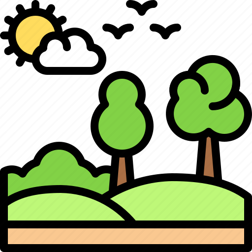 Landscape, land, terrain, tree icon - Download on Iconfinder
