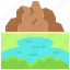 landscape, land, terrain, lake, mountain 
