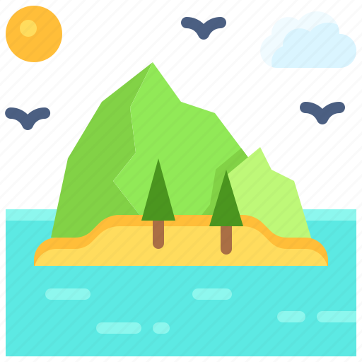 Landscape, land, terrain, island, coast icon - Download on Iconfinder