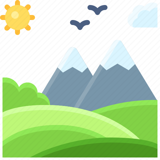 Landscape, land, terrain, valley, mountain icon - Download on Iconfinder