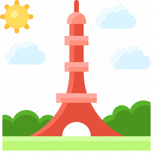 Landscape, land, terrain, tower, eiffel tower icon - Download on Iconfinder