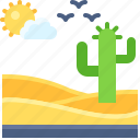 landscape, land, terrain, desert, sand, cactus