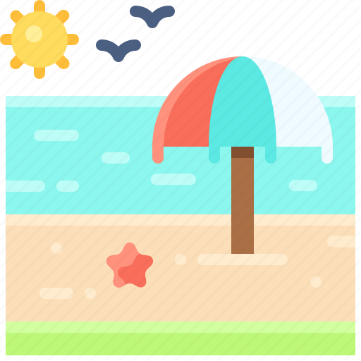Landscape, land, terrain, beach, sea icon - Download on Iconfinder