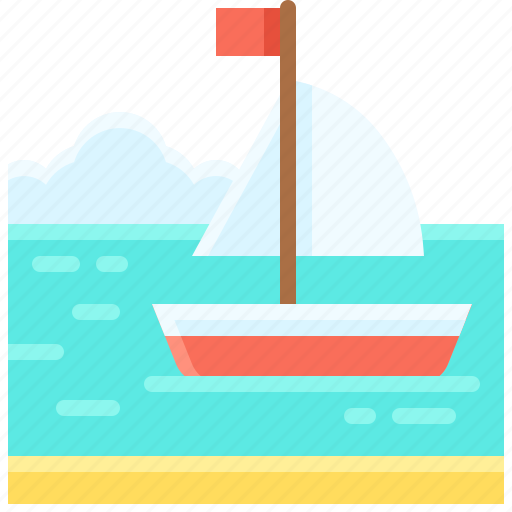 Landscape, land, terrain, boat, sea icon - Download on Iconfinder