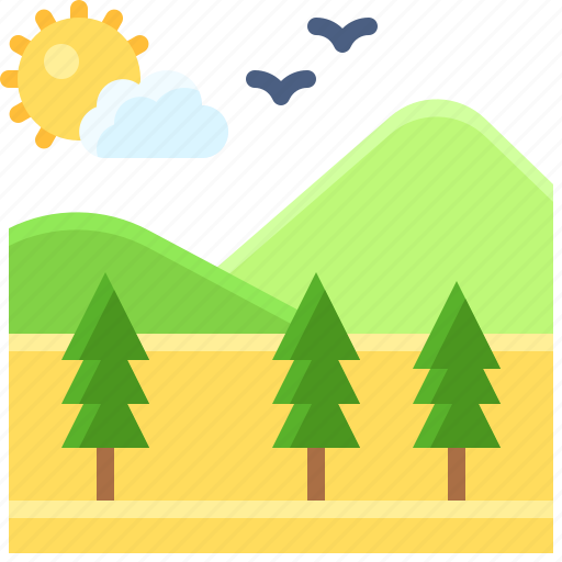 Landscape, land, terrain, field, plain icon - Download on Iconfinder