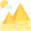 landscape, land, terrain, pyramid, sand, desert 
