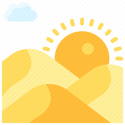Landscape, land, terrain, dune, sand, desert icon - Download on Iconfinder