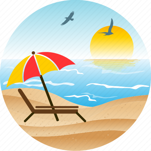 Beach, bird, hotel, landscape, nature, pacific, palm icon - Download on Iconfinder