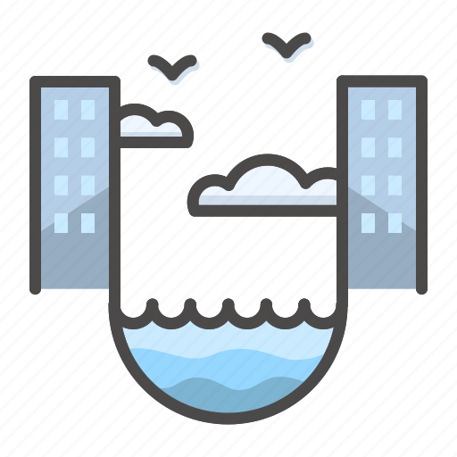 City, cloudy, eddy, house, landscape icon - Download on Iconfinder